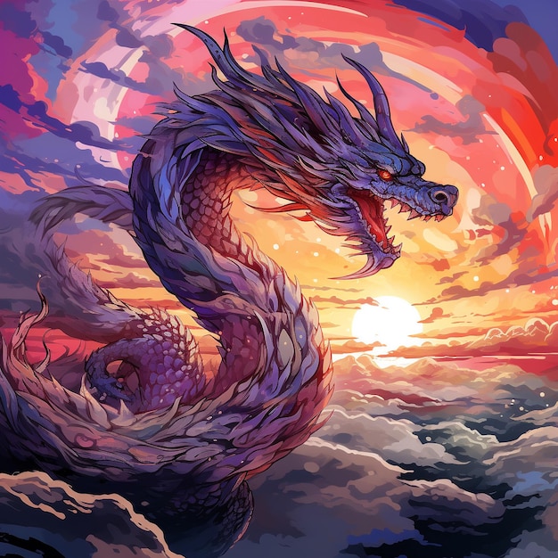 иллюстрация древнего дракона