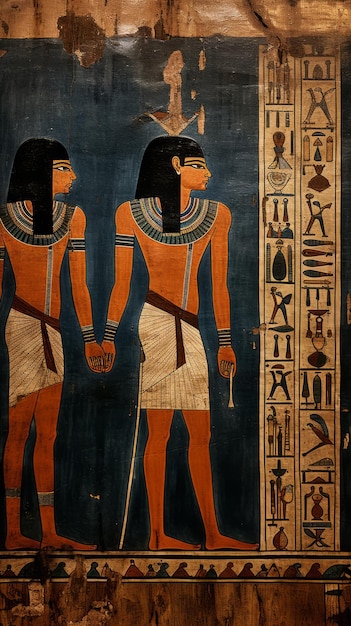 Photo ancient egyptian papyrus