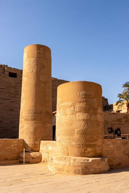 Photo the ancient egyptian ruins of luxor, egypt