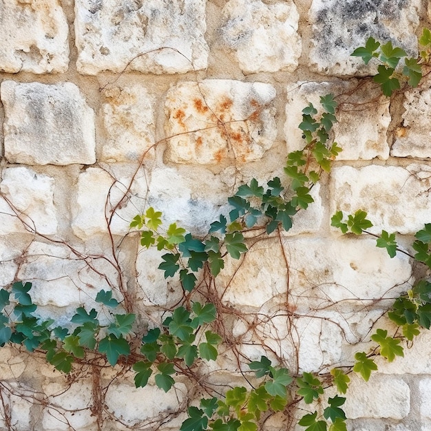 Ancient exterior wall of the house