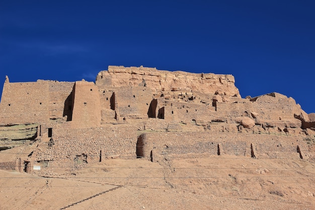 The ancient fortress in Sahara desert of Algeria