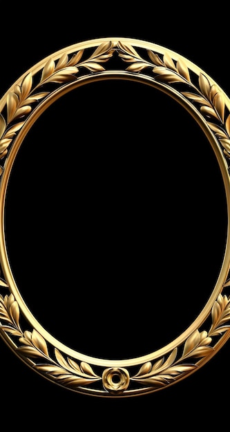 ancient golden frame