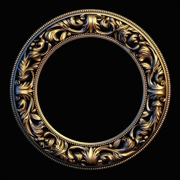 ancient golden frame