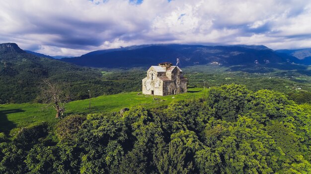 Ancient graph ruins Aerial