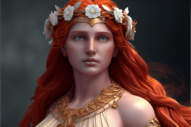 Ancient greek goddess of beauty aphrodite AI