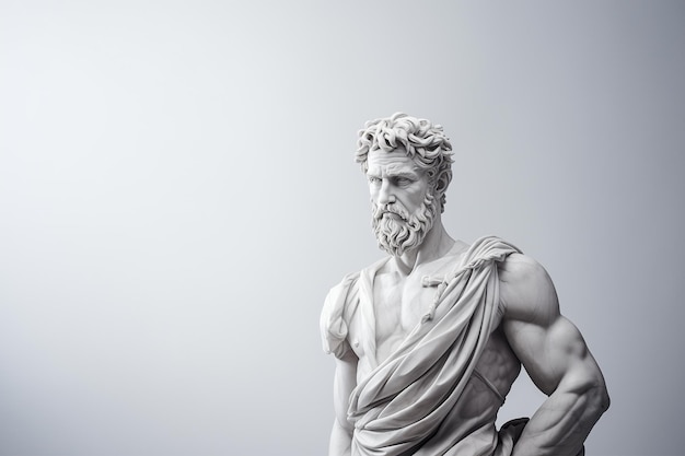 고대 그리스 조각품: 사람의 고대 대리석 동상, 돌의  기념비, 고대 신 동상