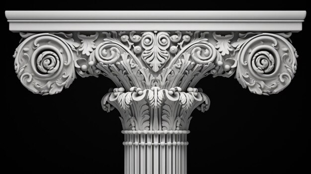 ancient greek vintage columns isolated