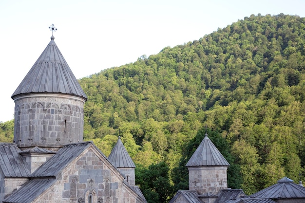 The ancient Haghartsin monastery near the town of Dilijan in a wooded valley Armenia