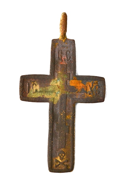 Photo ancient historical small crosses