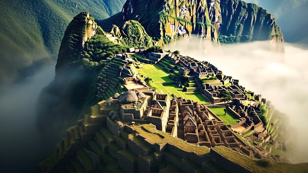 ancient Inca ruin of machu picchu