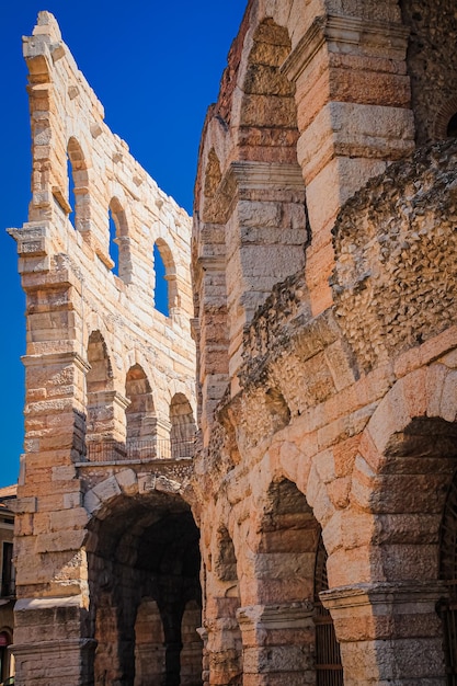 The ancient Italian city of Verona the historic center of the city