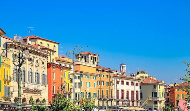 The ancient Italian city of Verona the historic center of the city