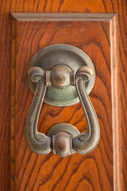 Photo ancient italian door knocker