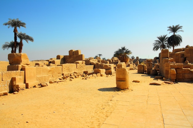 Ancient karnak temple in Egypt