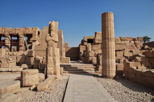 Antico tempio di karnak a luxor, in egitto