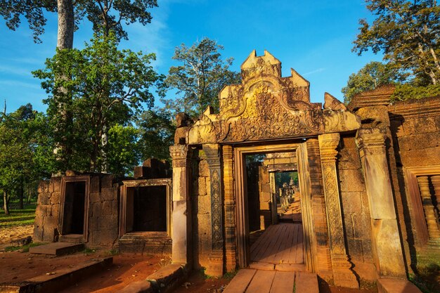 Ancient Khmer temple Koh Ker in Angkor region near Siem Reap, Cambodia