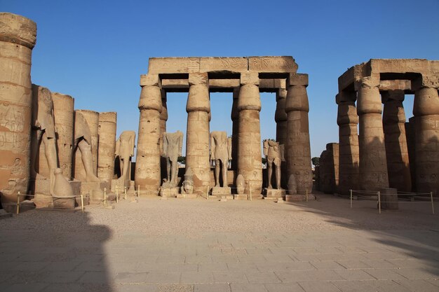 Ancient Luxor temple in Luxor city Egypt