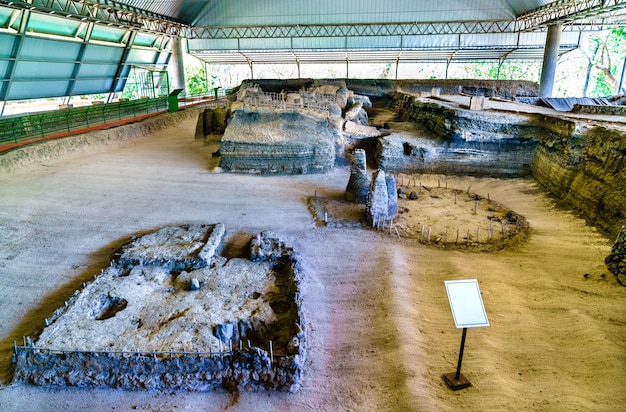 엘살바도르의 조야 데 세렌 유네스코 세계 유산의 고대 마야 사이트