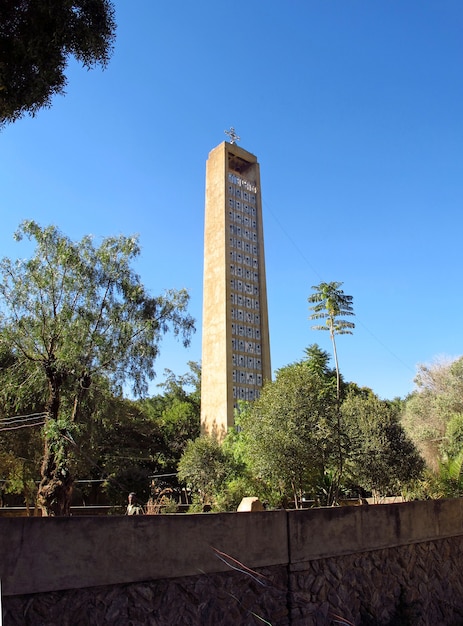 The ancient monument in Axum city, Ethiopia