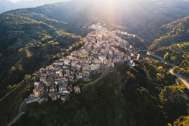 Ancient mountain village of Badolato Calabria Italy