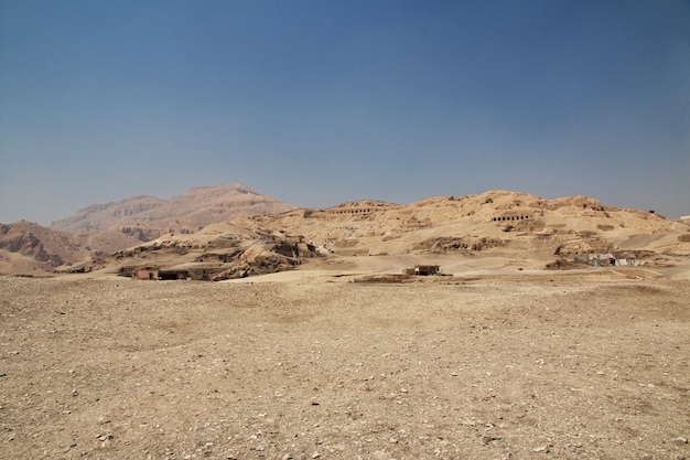 Ancient necropolis Valley of Artisans in Luxor, Egypt