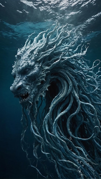 The Ancient One of the Sea manifests as a majestic and powerful entity personifying the vastness an