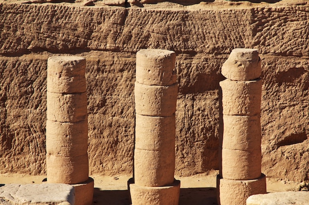 Foto antica tomba del faraone a el kurru, sudan