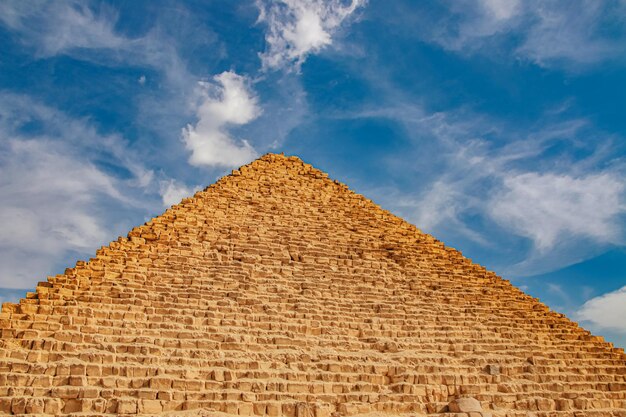 Ancient Pyramid of Mycerinus Menkaur in Giza Egypt