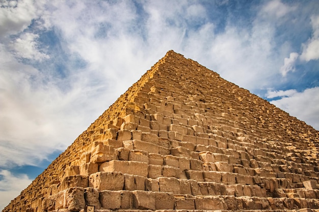 Ancient Pyramid of Mycerinus Menkaur in Giza Egypt