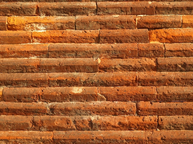 Ancient Roman red brick wall background