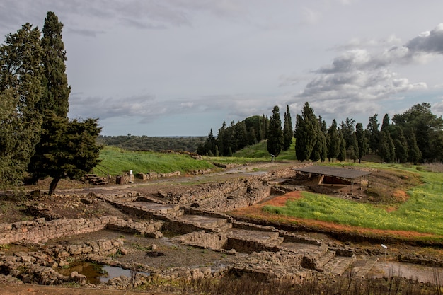 Foto antiche rovine romane di mirobriga