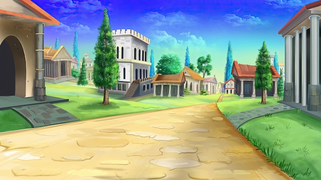 Ancient Rome at day illustration