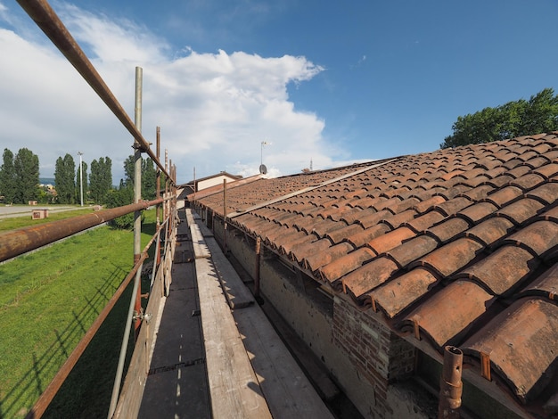 Ancient roof tiles