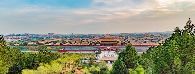 Ancient royal palaces of the Forbidden City in BeijingChina