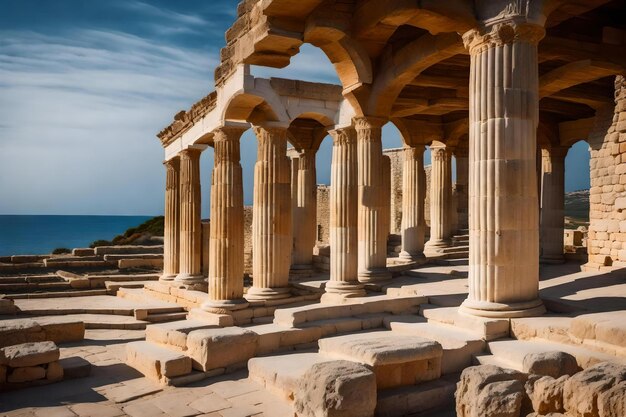 Ancient ruins of city of kourion near paphos and limassol cyprus