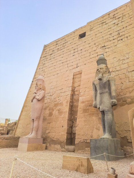 Ancient ruins of karnak temple in luxor egypt