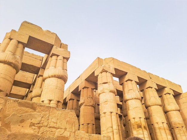 Ancient ruins of karnak temple in luxor egypt