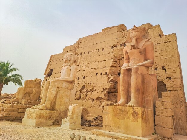 Ancient ruins of karnak temple in luxor egypt