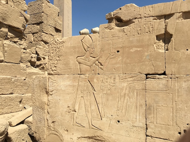 Ancient ruins of Karnak temple