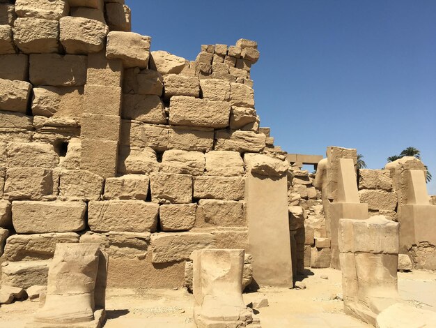 Antiche rovine del tempio di karnak