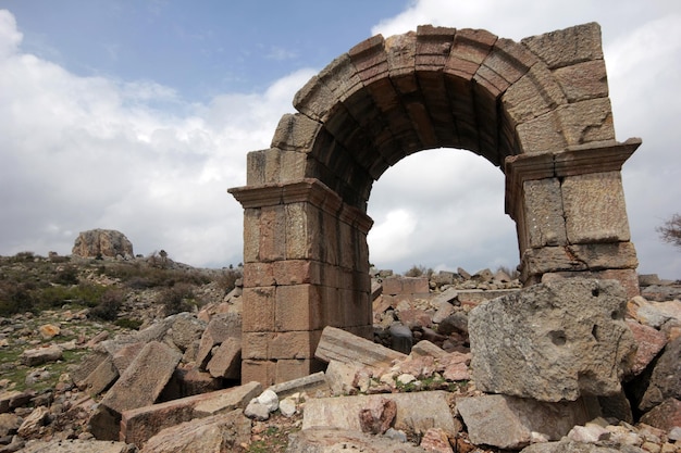 Ancient ruins Konya Bozkir Zengibar Castle