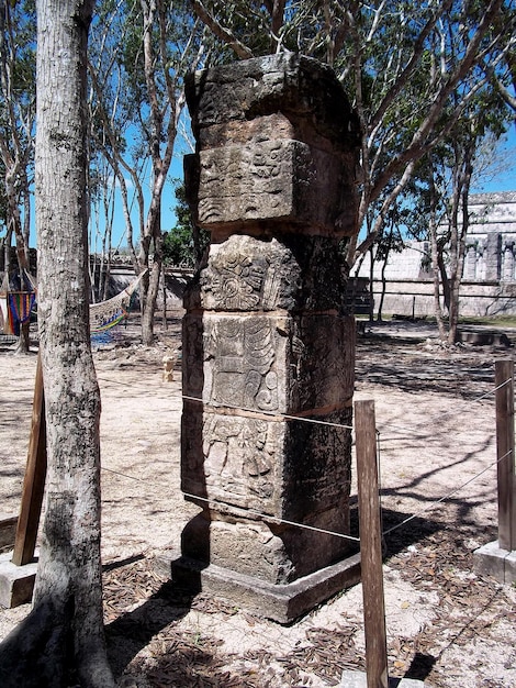 Ancient ruins of Maya Chichen Itza Yucatan Mexico