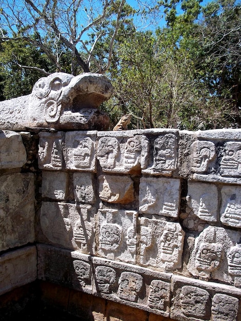 Ancient ruins of Maya Chichen Itza Yucatan Mexico