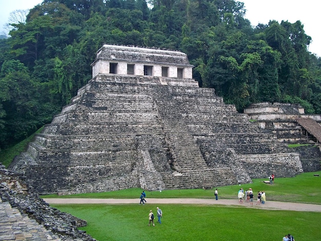 Древние руины майя Паленке Мексика