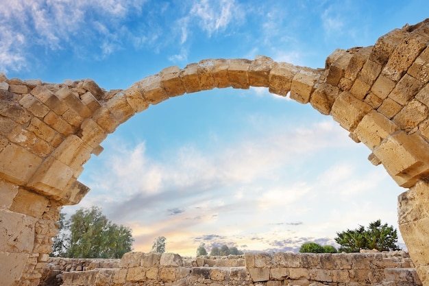 Фото Древние руины города курион недалеко от пафоса и лимассола кипр