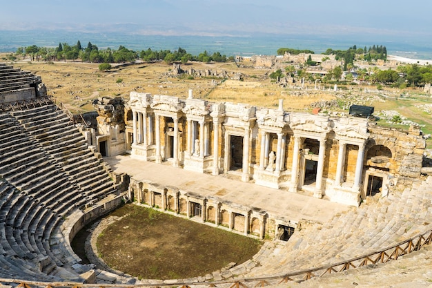 Ancient ruins in Pamukkale Turkey