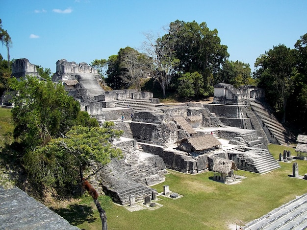 Ancient ruins in tikal, guatemala