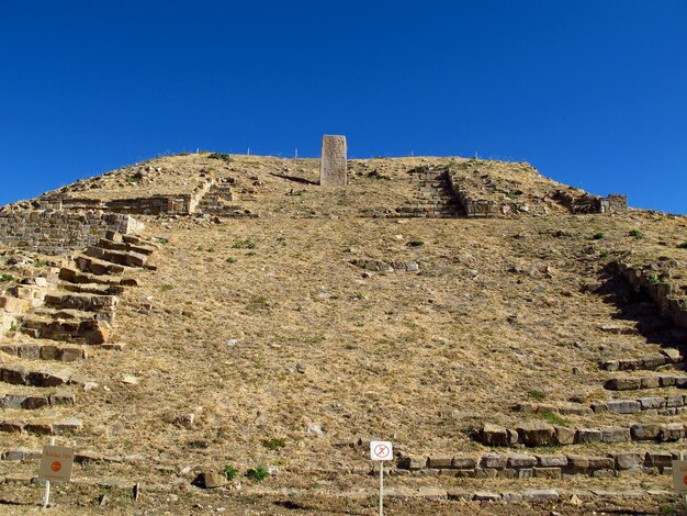 Ancient ruins of Zapotec Monte Alban Mexico