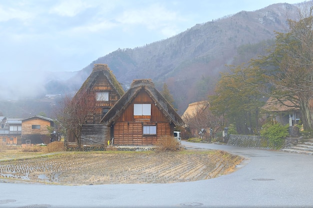 Ancient Shirakawago Village, Gifu Prefecture, Japan