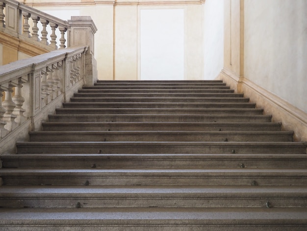 Ancient stone stairway steps